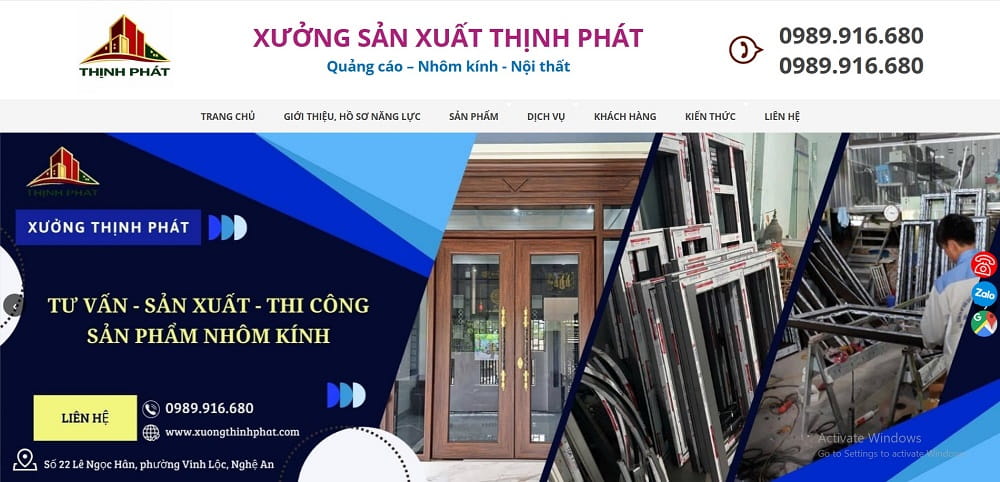 Quảng cáo - Nhôm kính - Nội thất
